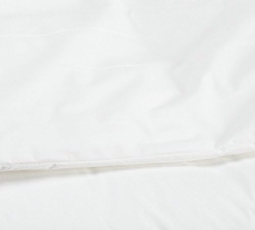 National Allergy Premium 100% Cotton Duvet Comforter Protector - King Size - 106" x 86" - White - Breathable 300 Thread Count Hypoallergenic Cover - Zippered Encasement - Bedding Linen