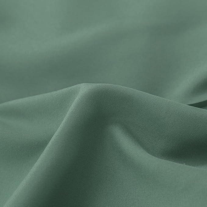 Bed Skirt Full Size Ruffled Bed Skirts with Split Corners, 12 Inch Drop Dust Ruffle Bed Skirt with Platform, Sage Green, Full - 12" Drop