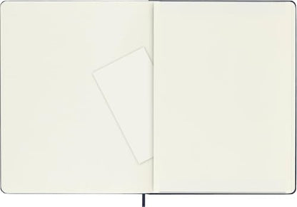 Moleskine Classic Notebook, Hard Cover, XL (7.5" x 9.5") Plain/Blank, Sapphire Blue, 192 Pages