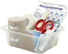 MFASCO First Aid Kit, Compact Sports - Emergency Medical Essentials for Hiking, Camping, Travel, Outdoor - Lightweight, Mini Size for Backpacking, College Students, Teens - 5.5 x 5 x 3 inches