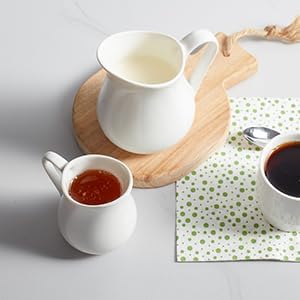 Gurygo 2 Pack 16 Oz Classic White Creamer