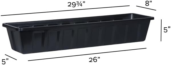 Root & Vessel Poly-Pro Plastic Flower Box Planter