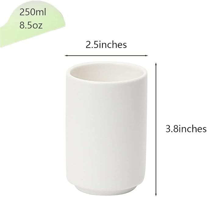 Japanese Style Ceramic Tea Cup, Handleless Ceramic Mug, Matte Glazed Couple Cup