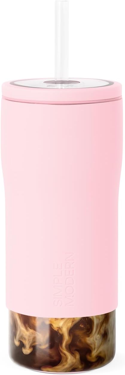 Simple Modern Glass Iced Coffee Cup