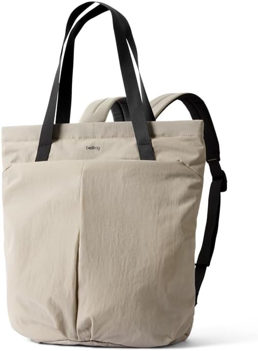 Bellroy Lite Totepack (18 liter lightweight tote bag and backpack, for beach, travel and every day) - Ash