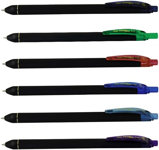 Pentel EnerGel Kuro Liquid Gel Pen, (0.7mm) Medium line, Sky Blue Ink, 12 Pack (BL437R1-S)