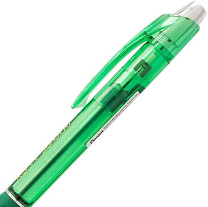 Pentel RSVP Super RT Ballpoint Pen, (1.0mm) Medium Line, Green Ink, Box of 12, (BX480-D)
