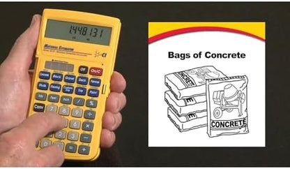 Calculated Industries 4019 Material Estimator Calculator | Finds Project Building Material Costs for DIY’s, Contractors, Tradesmen, Handymen and Construction Estimating Professionals,Yellow