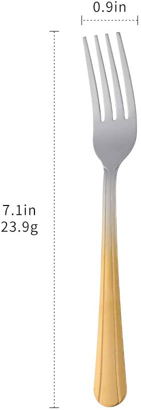 12 Pieces Dinner Fork, Stainless Steel Silverware Forks, 7.1 Inches Metal Fork