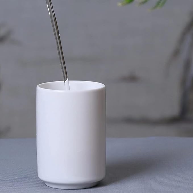 Japanese Style Ceramic Tea Cup, Handleless Ceramic Mug, Matte Glazed Couple Cup