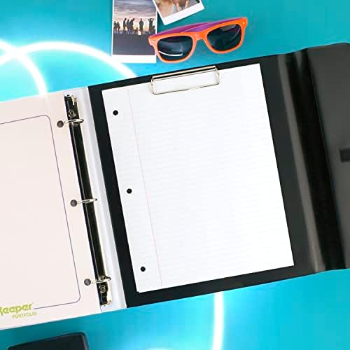 Mead Trapper Keeper Binder, Retro Design, 1 Inch Binder with Folders and Pockets, Holds 8-1/2" x 11" Paper, Paint Splatter (260038FO-ECM) (Pack of 6)