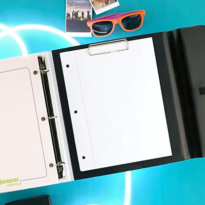 Mead Trapper Keeper Binder, Retro Design, 1 Inch Binder with Folders and Pockets, Holds 8-1/2" x 11" Paper, Paint Splatter (260038FO-ECM) (Pack of 6)