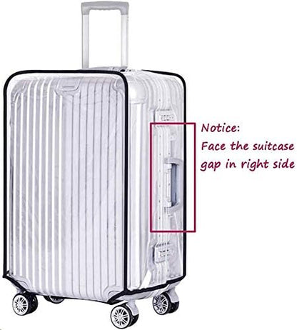 JenKin Luggage Protector Suitcase Cover PVC Waterproof Travel Suitcase Fits Most to 30"（30" (21.3" L x 13.4" W x 29.5" H)）