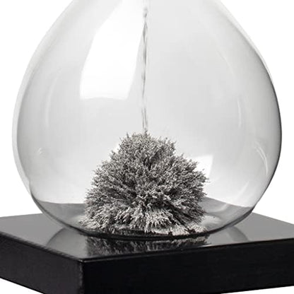 Torre & Tagus Magnetic Hourglass Sand Timer - 30 Second/Half Minute Magnetic Sand Clock with Gray Magnet Iron Powder and Black Base, Hand-Blown Hour Glass for Office Desk, Home Study, Games Room