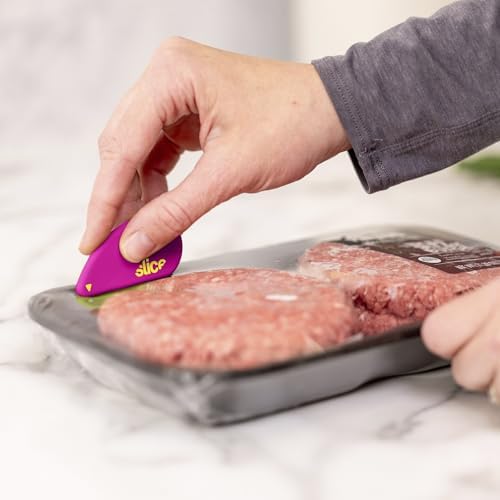 Slice Micro Safety Cutter | Safe Ceramic Box Cutter Lasting 11x Longer than Metal | Keychain Box Opener | 1 Pack | Fuchsia