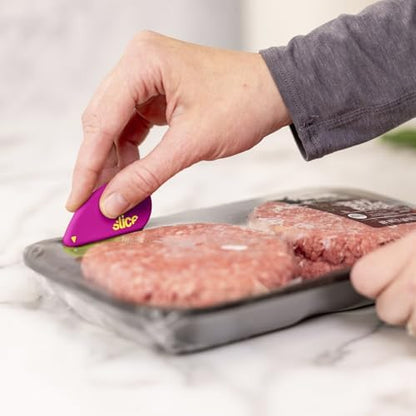 Slice Micro Safety Cutter | Safe Ceramic Box Cutter Lasting 11x Longer than Metal | Keychain Box Opener | 1 Pack | Fuchsia