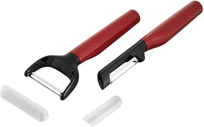 KitchenAid Universal Y and Euro Peeler Set, 2 Piece, Empire Red