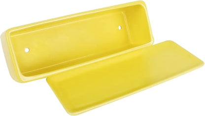Vencer 12 Inch Rectangular Modern Minimalist Ceramic Succulent Planter Pot