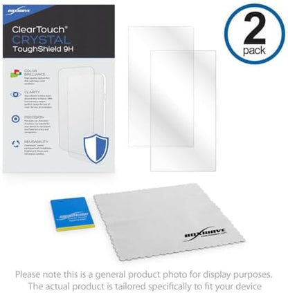 BoxWave Screen Protector Compatible with DEEBYCOO LCD Writing Tablet (9.5 in) - ClearTouch Crystal ToughShield 9H (2-Pack), Clear 9H Tough Flexible Film Screen Protector
