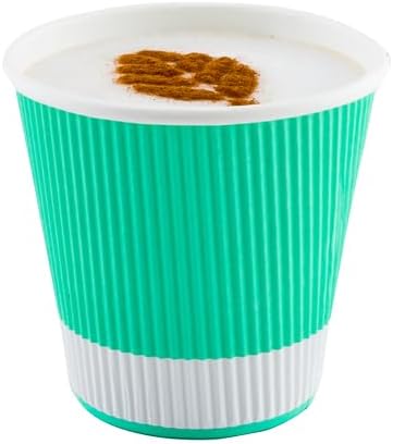 Restaurantware 8 Ounce Double Wall Disposable Coffee Cups, 500 Insulated Light
