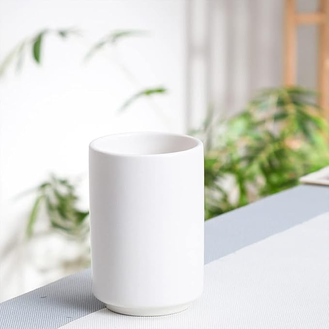 Japanese Style Ceramic Tea Cup, Handleless Ceramic Mug, Matte Glazed Couple Cup