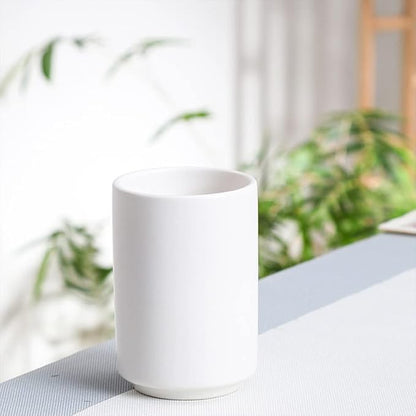 Japanese Style Ceramic Tea Cup, Handleless Ceramic Mug, Matte Glazed Couple Cup