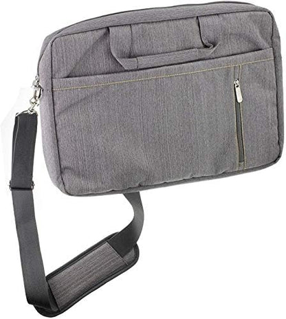 Navitech Grey Premium Messenger Bag - Compatible With Dimi 10 inch LCD Writing Tablet