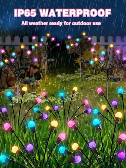 Albelt Easter Day Decorations Outdoor, 6 Pack Solar Firefly Lights Outdoor