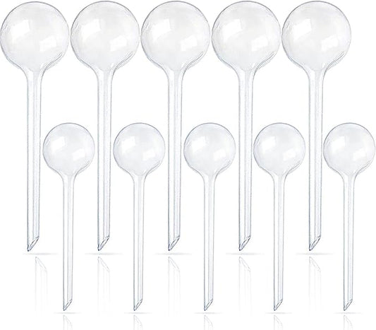 10 Pcs Clear Plant Watering Globes, Plastic Self-Watering Bulbs, Flower