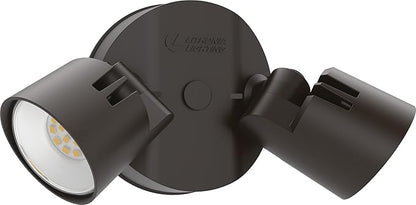 Lithonia Lighting HomeGuard 2-Light LED Outdoor Flood Lights, Wall or Ceiling