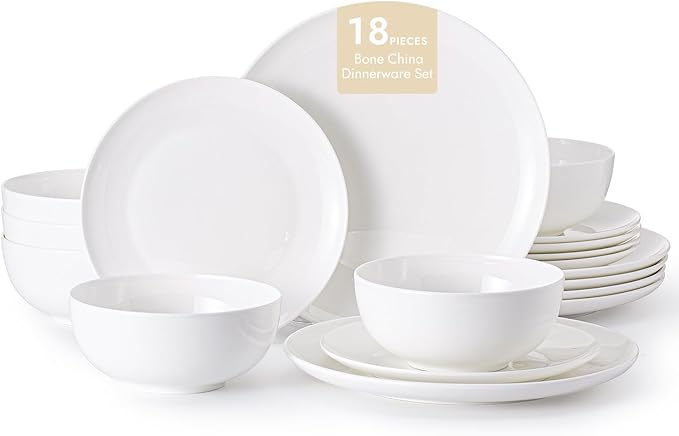 18-Piece Bone China Dinnerware Set