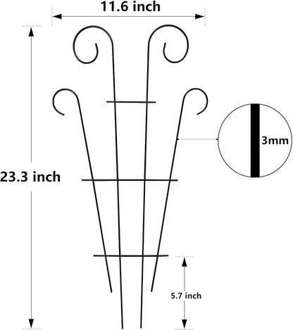 4 Pack 23'' Indoor Plant Trellis