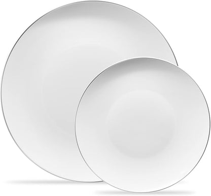 PLASTICPRO 32 Piece Combo Plates Set includes 16-7'' inch Plate & 16-10'' inch