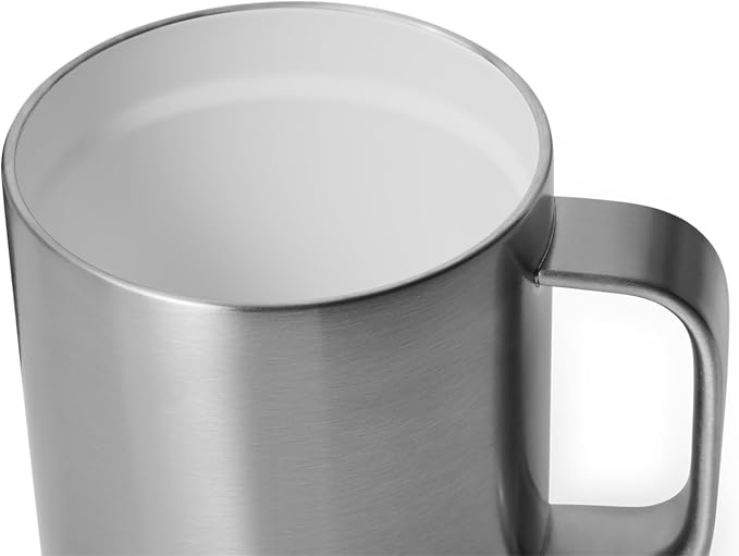 YETI Rambler 10 oz Ceramic Lined Stackable Mug, Vacuum Insulated, Stainless