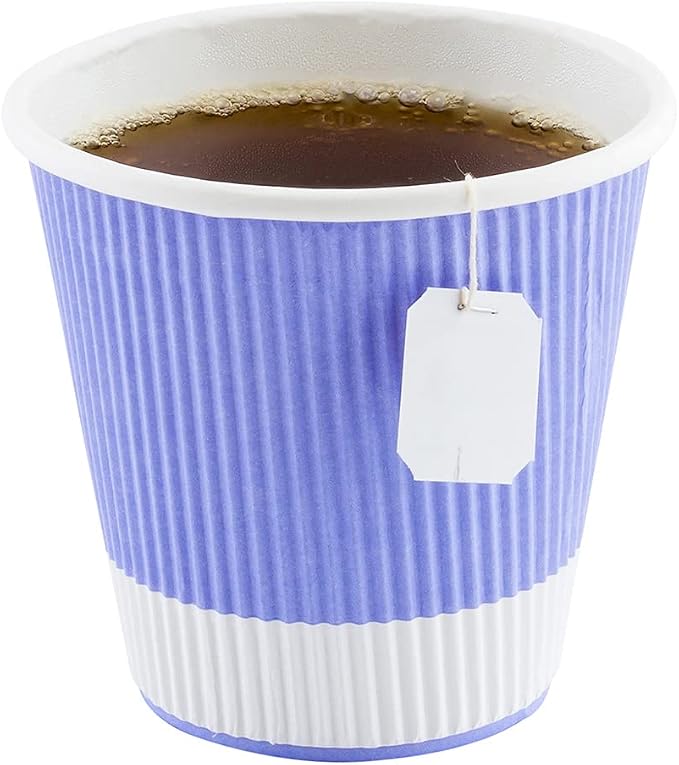 Restaurantware 8 Ounce Double Wall Disposable Coffee Cups, 500 Insulated Light