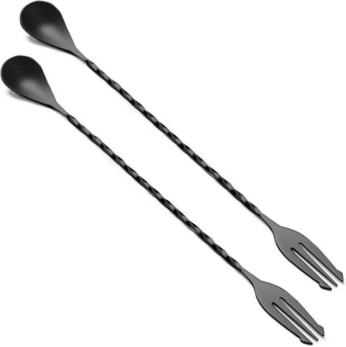 Bar Spoon Cocktail Mixing Stirrers, 12”