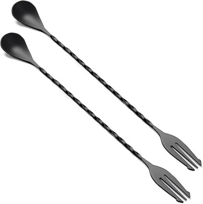 Bar Spoon Cocktail Mixing Stirrers, 12”