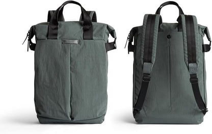 Bellroy Tokyo Totepack, water-resistant woven convertible backpack and tote bag - Everglade