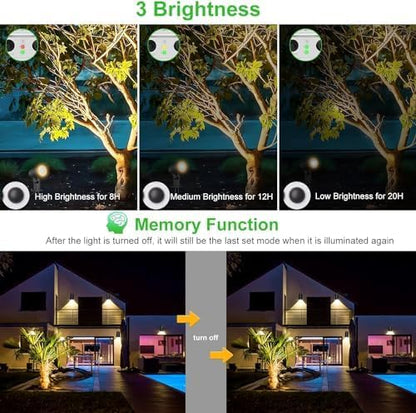 CLY 4-in-1 Solar Spot Lights Outdoor
