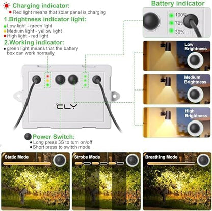 CLY 4-in-1 Solar Spot Lights Outdoor