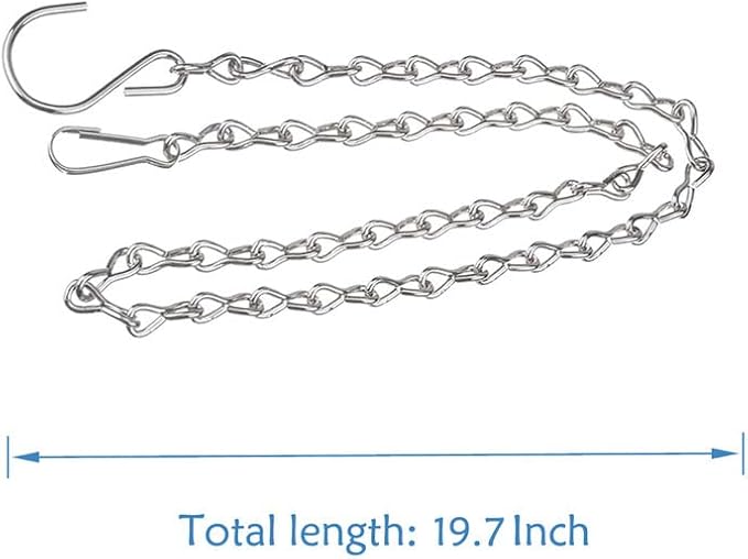 YINGFENG 6 Pack 19.7 Inch Silver Hanging Chain