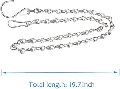 YINGFENG 6 Pack 19.7 Inch Silver Hanging Chain