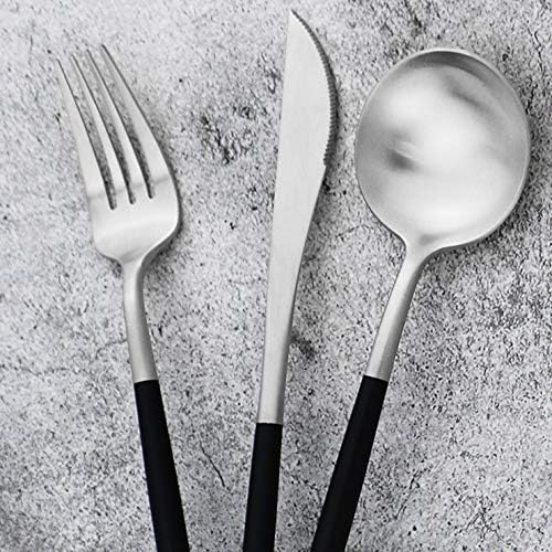 20-Piece 18/10 Stainless Steel Flatware Silverware, Luxury Dinnerware Set