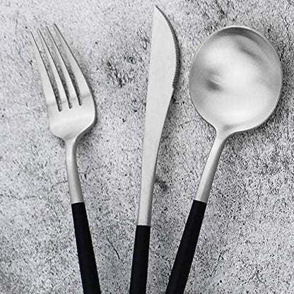 20-Piece 18/10 Stainless Steel Flatware Silverware, Luxury Dinnerware Set
