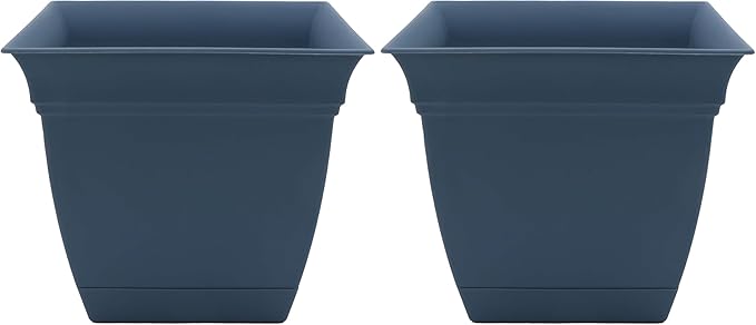 The HC Companies 6 Inch Eclipse Square Planter