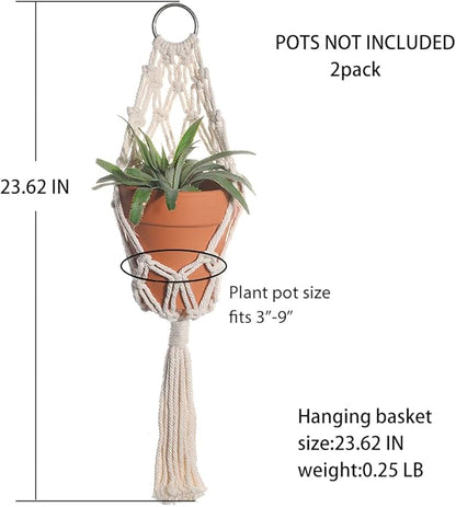 Artilady Boho Macrame Plant Hangers
