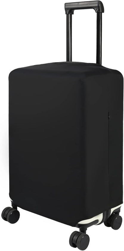 HYPER VENTURE Washable Luggage Cover - Fashion Suitcase Protector Fits 31-32 Inch Luggage (Black, XL)