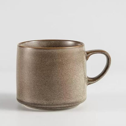 12oz Japanese Style Minimalistic Asian Rustic Reactive Glaze Ceramic Pottery