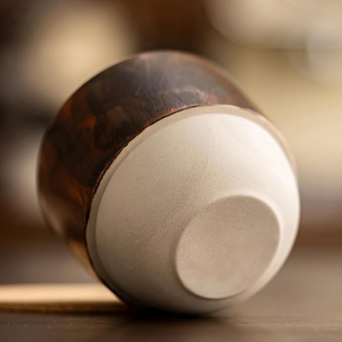 7oz Ceramic Espresso Cup, Modern Handleless Pottery Coffee Mug