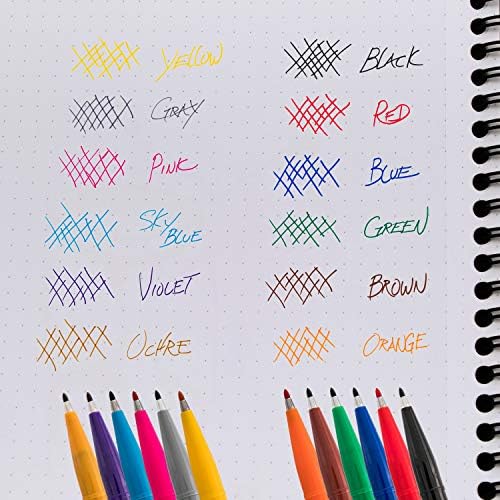Pentel Sign Pen Fiber-Tipped Pen, Yellow Ink, Box of 12 (S520-G)